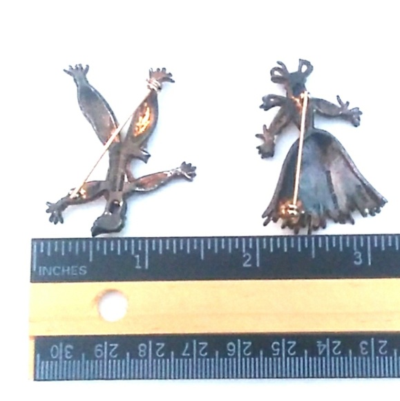 '40s TRIFARI 925 RinTinTin & Nenette Figural Set - Picture 7 of 8